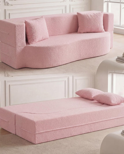 Giantex 75.5" Folding Sofa Bed with 2 Comfortable Pillows