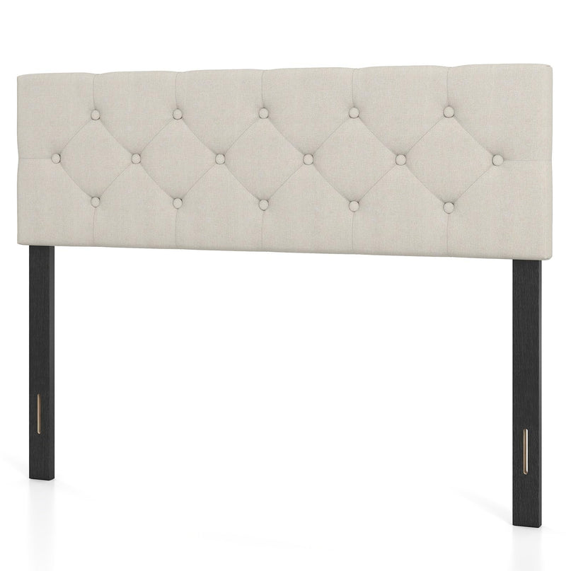 Giantex Linen Upholstered Headboard with Wood Support Legs