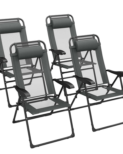 Giantex Folding Patio Chairs Set