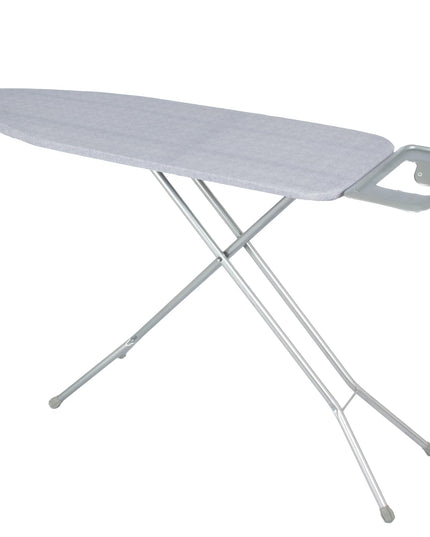 Giantex Full Size Ironing Board with Iron Rest, 57" x 15" Carbon Steel Iron Table with 7-Level Height & Heat Resistant Cover