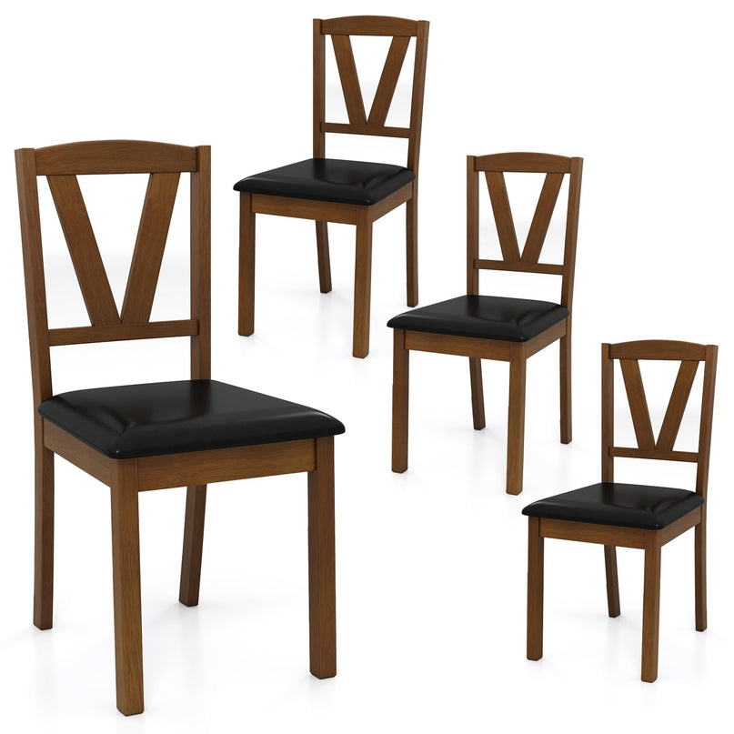 Giantex Wooden Dining Chairs Set for Dining Living Room