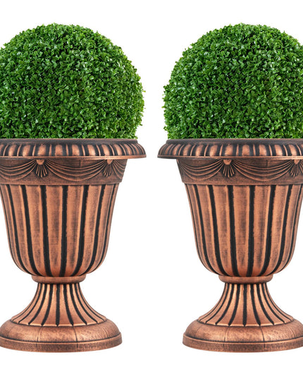 Giantex 18" Tall Vintage Planters Set of 2/4 for Front Porch Home Wedding