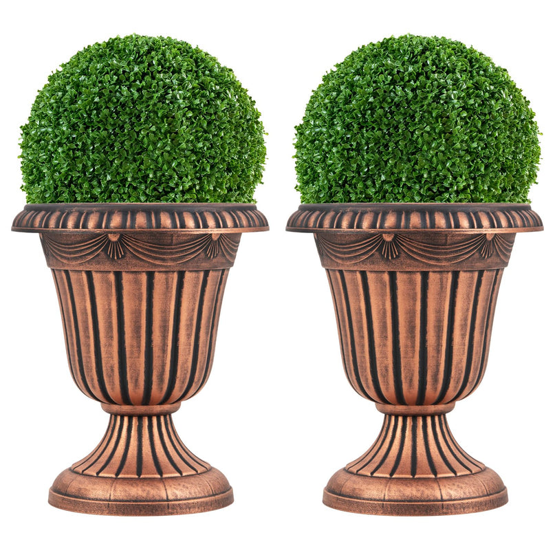Giantex 18" Tall Vintage Planters Set of 2/4 for Front Porch Home Wedding