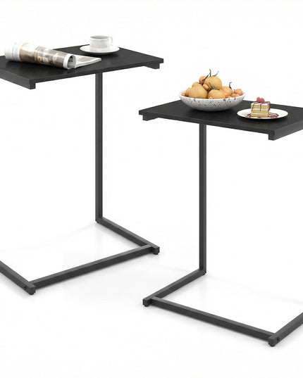Giantex 26.5"  C Shaped End Table for Living Room