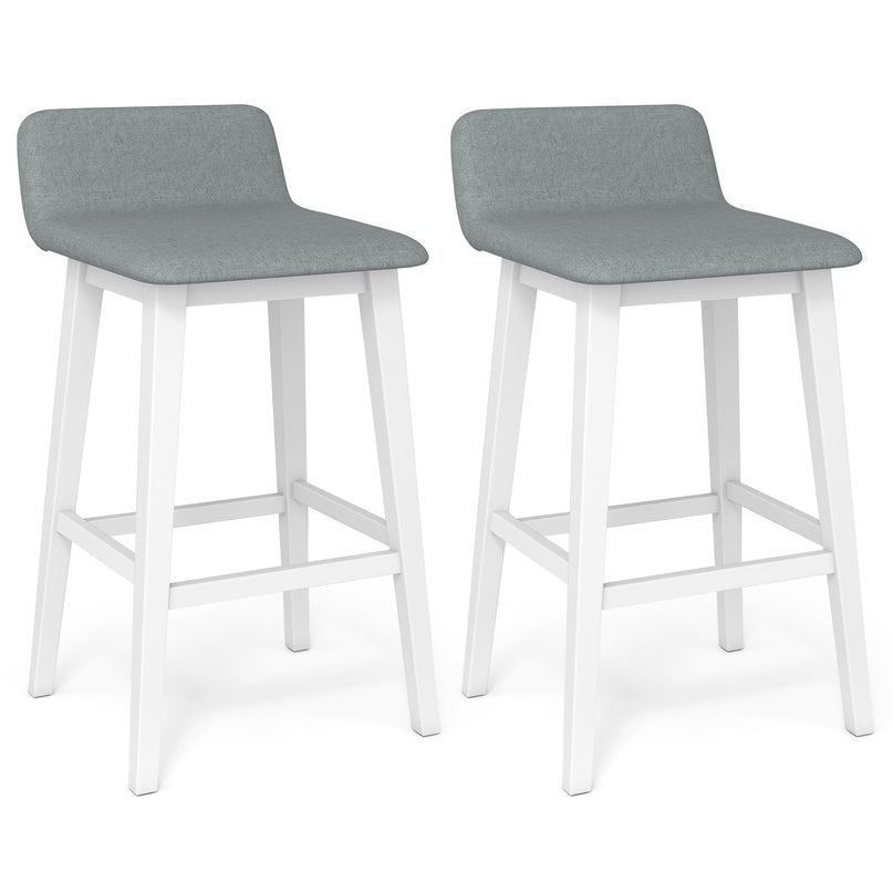 Giantex 29" Bar Stools Set of 2/4 with Low Back for Kitchen Island