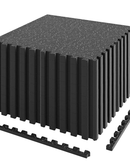 Giantex 12/24Pack Interlocking Rubber Gym Floor Mats