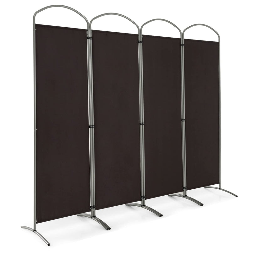 Giantex 6.2Ft Folding 4 Panel Room Divider Black