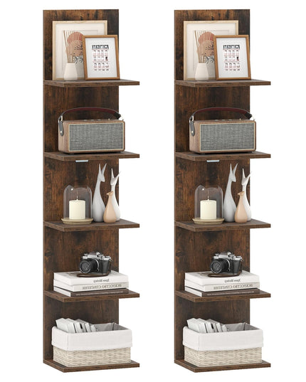 Étagère murale de rangement en bois Giantex pour chambre à coucher