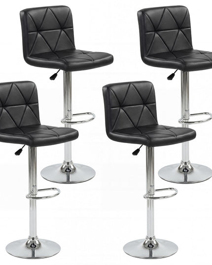Giantex Adjustable Bar Chairs with Back and Footrest for Kitchen Island