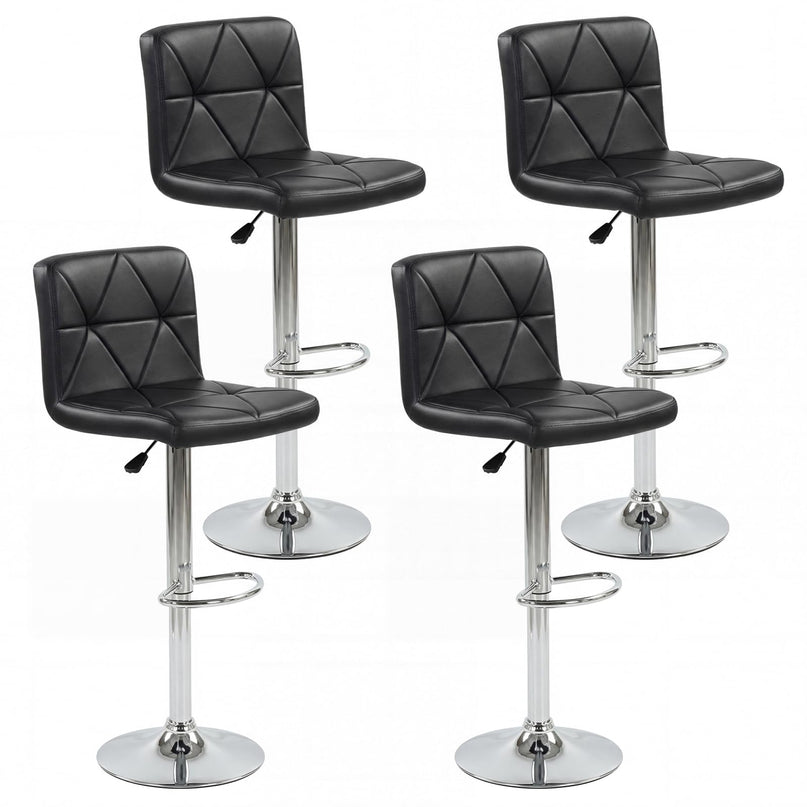 Chaises de bar réglables Giantex avec dossier et repose-pieds pour îlot de cuisine