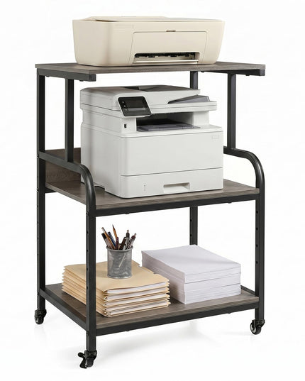 Giantex Rolling Printer Stand with Adjustable Storage Shelf