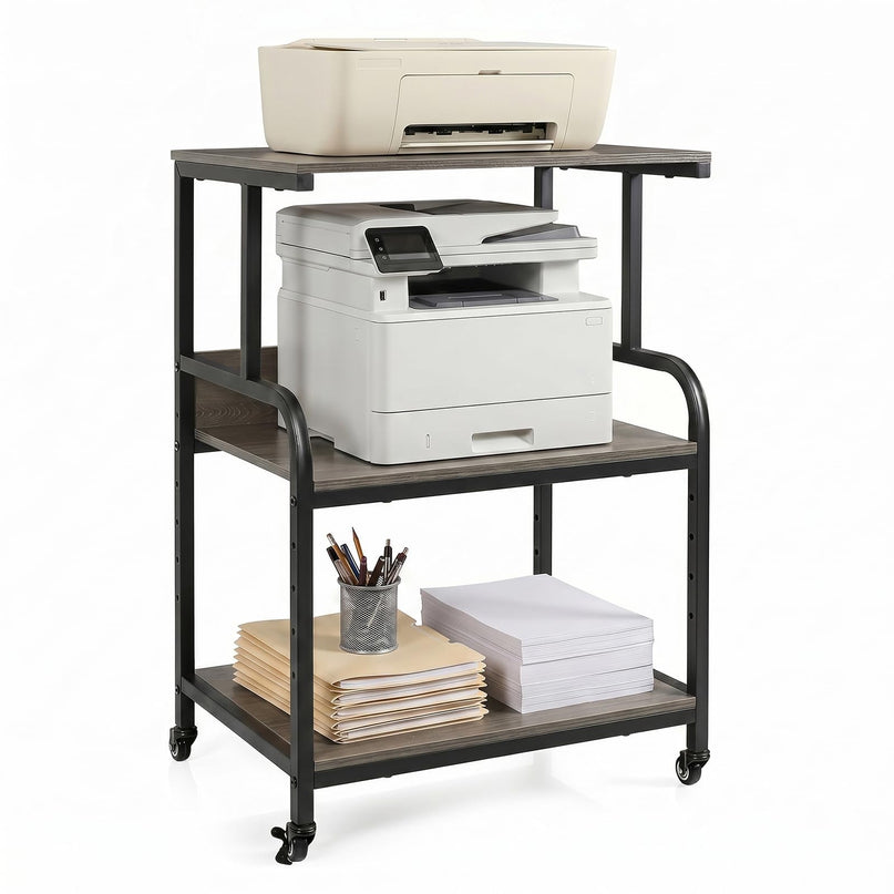 Giantex Rolling Printer Stand with Adjustable Storage Shelf