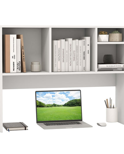 Giantex Desktop Bookshelf, Countertop Storage Hutch with 4 Shelves for Computer Desk, Dressing Tabletop Display Rack
