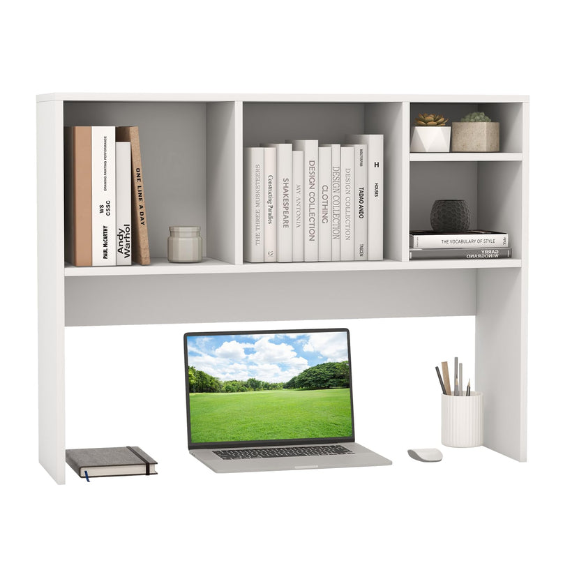 Giantex Desktop Bookshelf, Countertop Storage Hutch with 4 Shelves for Computer Desk, Dressing Tabletop Display Rack