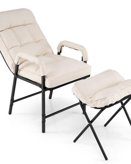 Giantex Modern Accent Chair with Ottoman