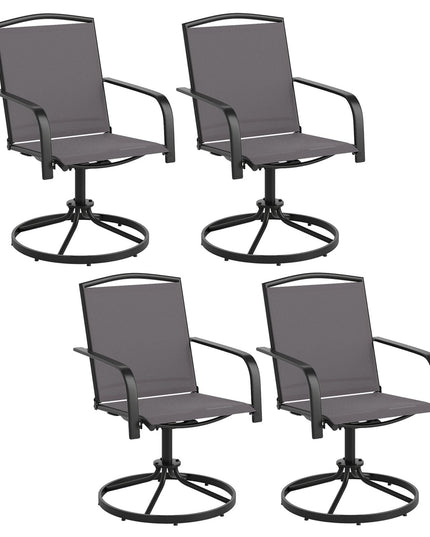 Giantex Outdoor Swivel Chairs Set of 2/4