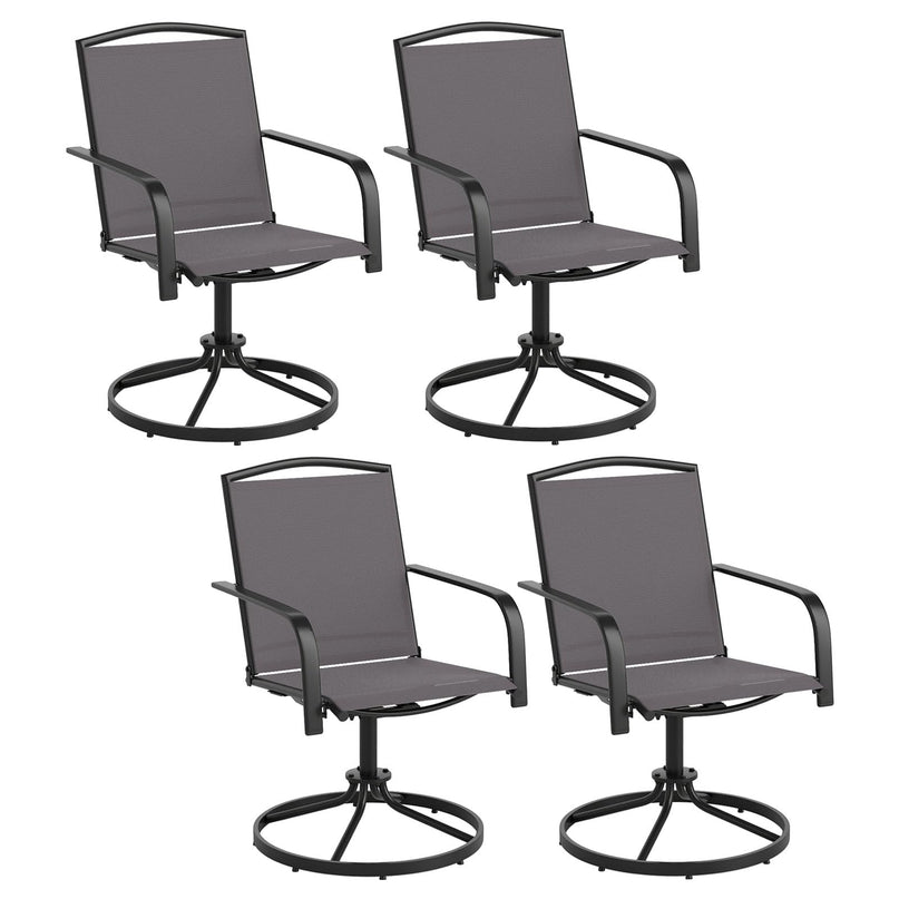 Giantex Outdoor Swivel Chairs Set of 2/4