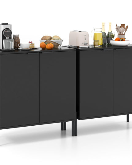 Giantex Buffet Cabinet with Storage, 2-Door Kitchen Sideboard with Storage Cabinet