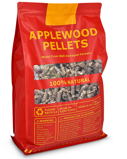 All Natural Hardwood Pellets with Fruity Flavour for Grilling Smoking Bake Roast BBQ
