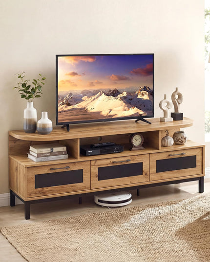 Meuble TV Giantex pour téléviseurs jusqu'à 75 pouces Meuble de divertissement