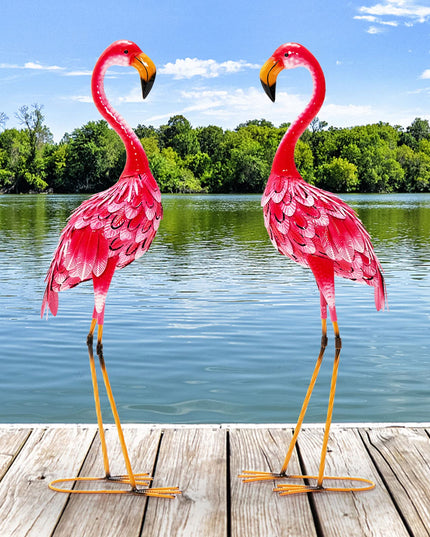 Giantex Flamingo Garden Statues Set of 2