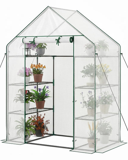 Giantex Portable Plant Garden House Indoor Outdoor Mini Growing House for Herb Flower Succulent