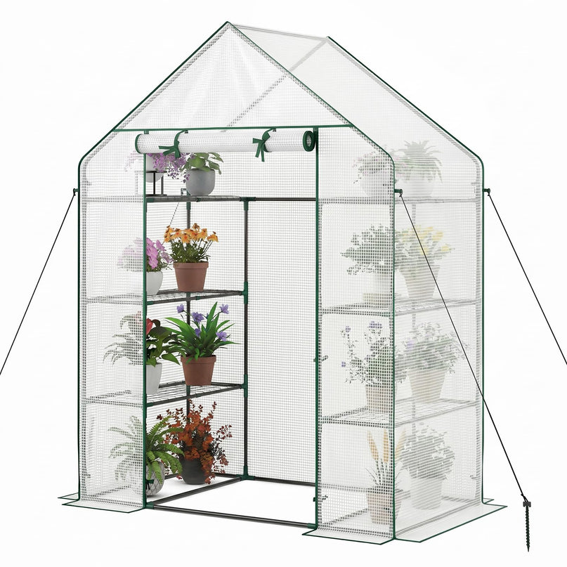 Giantex Portable Plant Garden House Indoor Outdoor Mini Growing House for Herb Flower Succulent