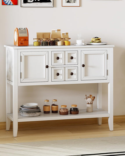 Giantex Sideboard Buffet Cabinet with Storage, 42’’ Wood Credenza