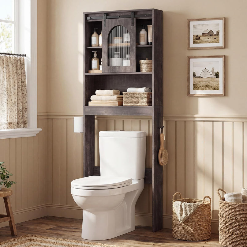 Giantex Over The Toilet Storage Cabinet for Bathroom Laundry