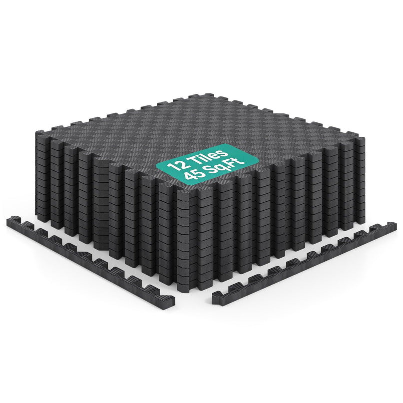 GIANTEX 24" x 24" 12/18/24/36 PCS Interlocking EVA Foam Floor Tiles