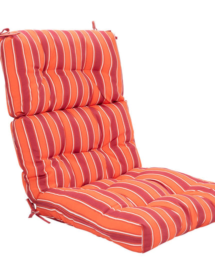 4.5 Inch Thick Outdoor High Back Chair Pads | Tufted Patio Cushion
