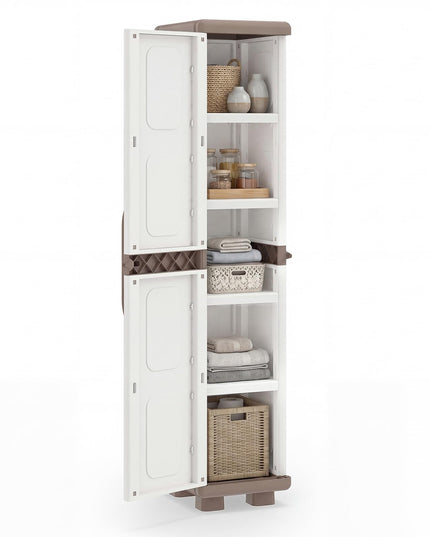 Giantex 70” Tall Slim Storage Cabinet with Single Door(Tall-14"x19"x70")