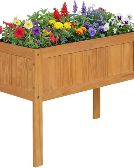 Giantex Solid Wooden Raised Garden Bed w/Legs (35"L x 16"W x 24"H)