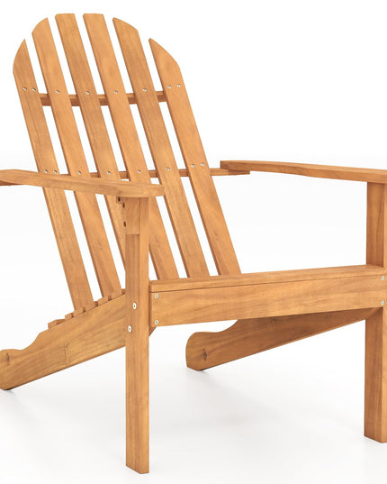 Giantex Adirondack Chair, Acacia Wood Fire Pit Chairs（1/2/4）