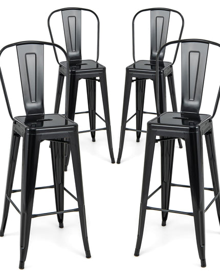 Giantex Metal Bar Stools Set of 4