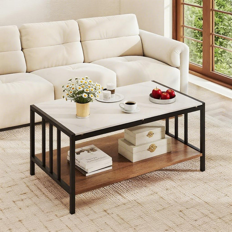 Giantex 2-Tier Coffee Table with Storage