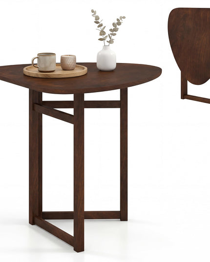 Giantex 31.5" Drop Leaf Folding Dining Table for 2-3