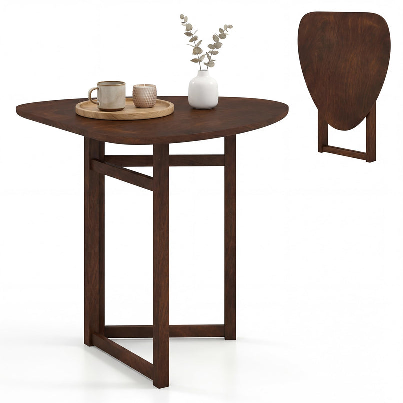 Giantex Table à manger pliante à abattants 80 cm pour 2-3 personnes