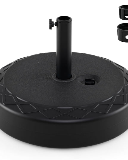 Base de parasol excentré Giantex remplissable avec 2 adaptateurs