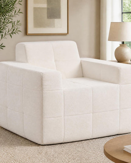 GIANTEX Boneless Single Sofa Chair with Terry Cloth Upholstery