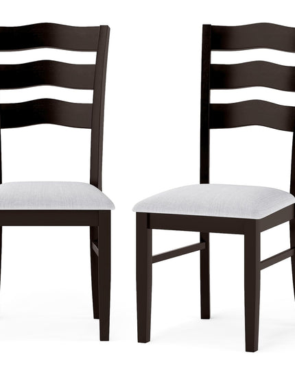 Giantex Wooden Dining Chairs Set of 2/4 with Rubber Wood Legs
