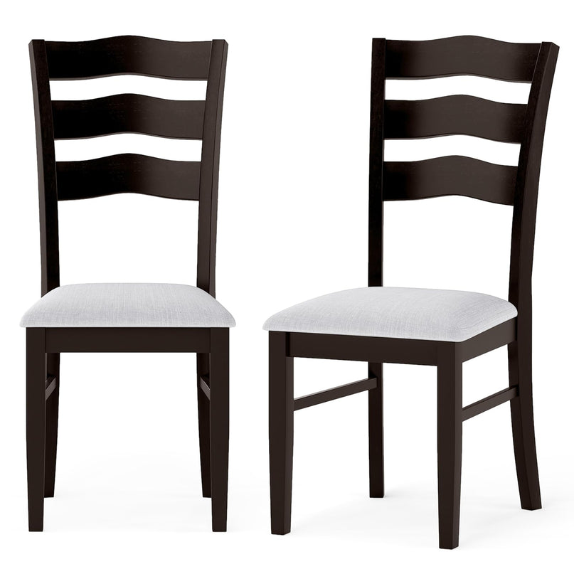 Giantex Wooden Dining Chairs Set of 2/4 with Rubber Wood Legs