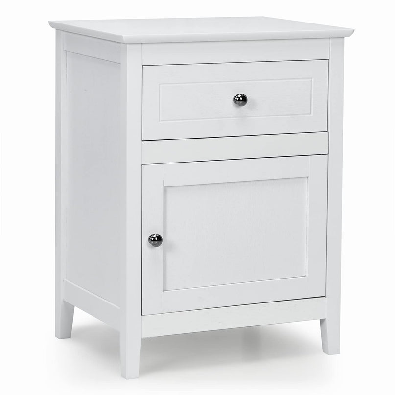 Wooden End Table W/Shelf - Giantex