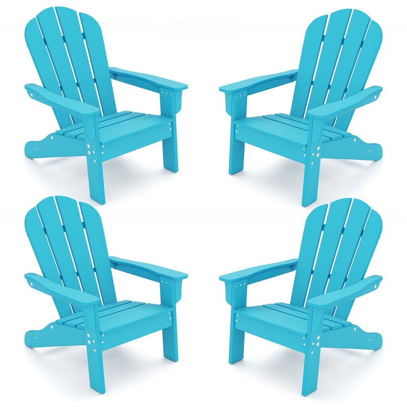 Giantex HIPS Kids Adirondack Chair - All-Weather Lawn Toddler Chair with Ergonomic Design