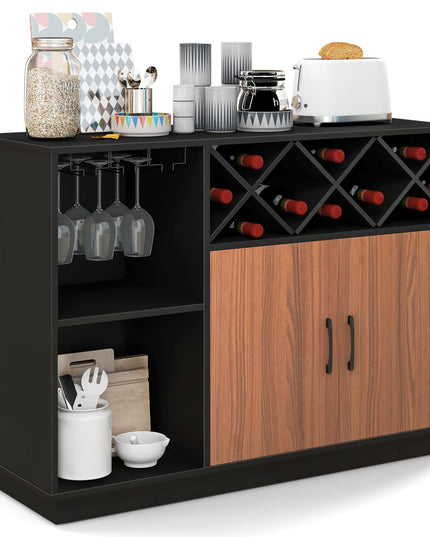 Giantex Buffet Sideboard, Wine Bar Base Cabinet 45”X15”x32”