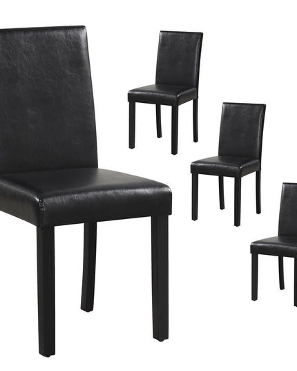 Giantex Dining Chairs Set of 4, Upholstered Kitchen Dinette Chairs w/Wood Frame