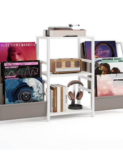 Giantex Record Player Stand with Vinyl Storage