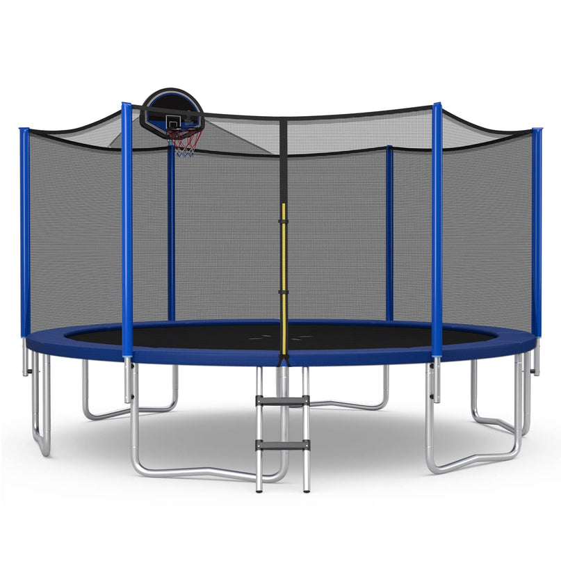 Giantex Trampoline, 12/14/15/16FT Outdoor Recreational Trampoline for Adults Kids