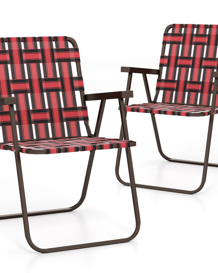 Giantex 2/4/6-Pack Lightweight Folding Camping Chairs