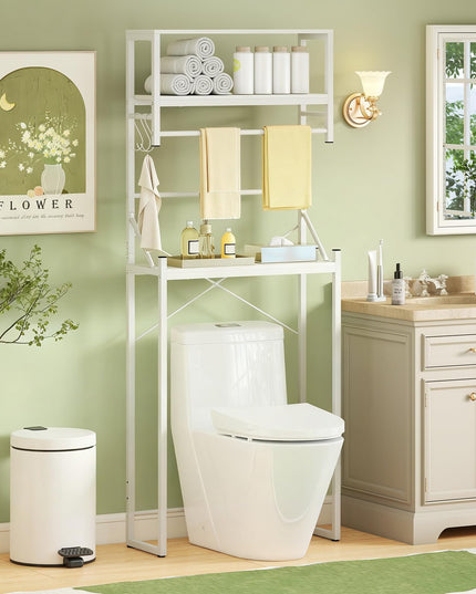 Giantex Étagère de Rangement 3 Niveaux au-dessus des Toilettes 162 cm de Haut Autoportante Gain de Place